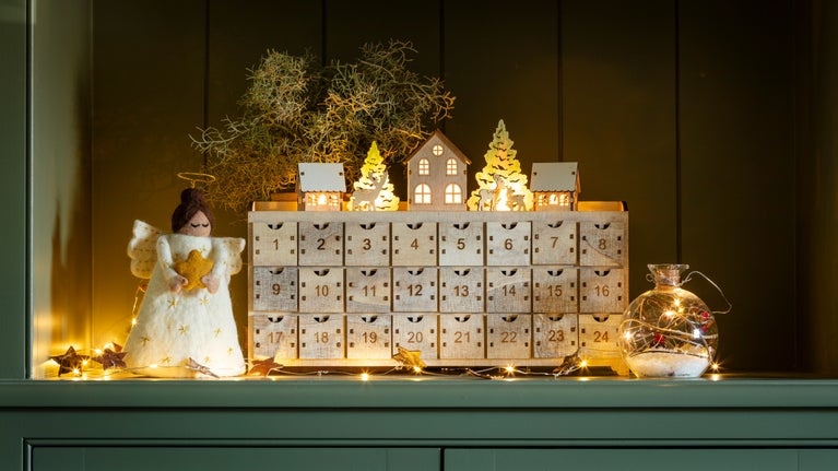 A glowing advent calendar from the A/W 2025 collection